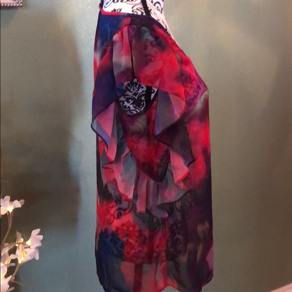 Multi colored flutter blouse - Picture 4 of 5